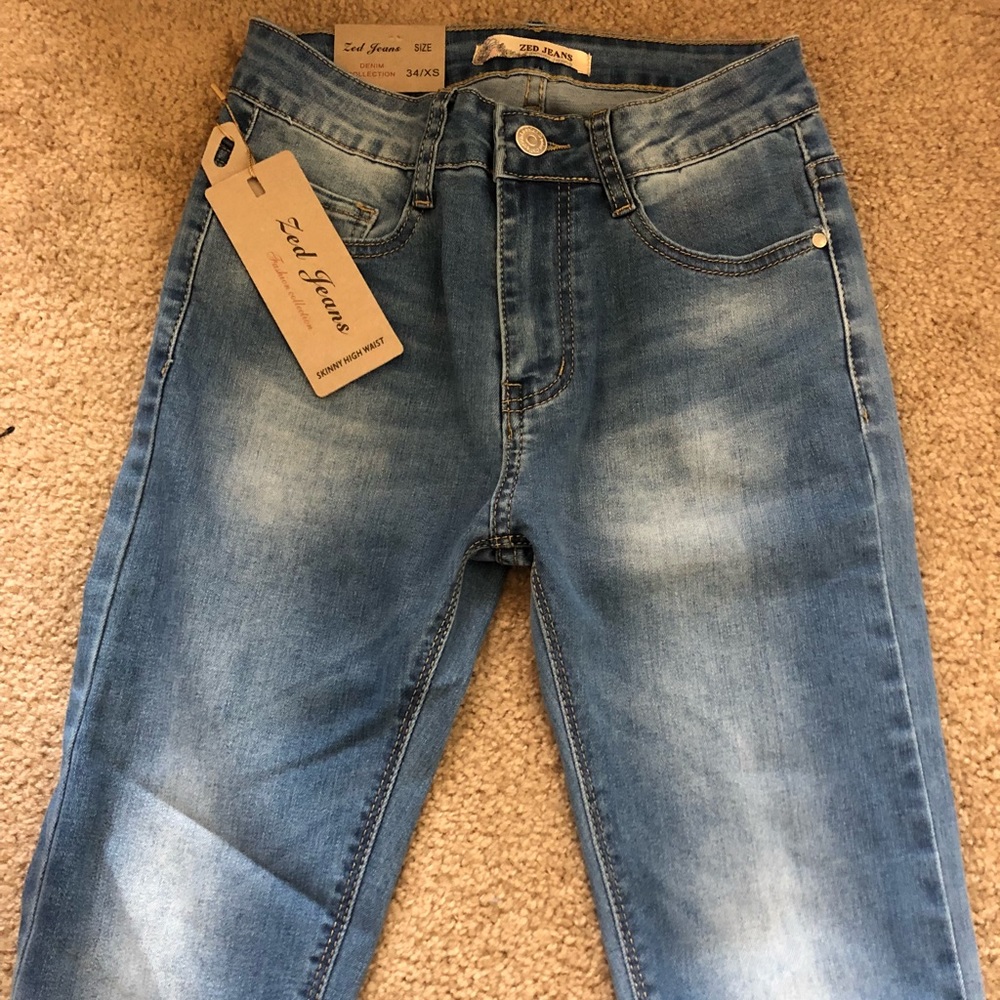 Zed skinny jeans embellished bottom